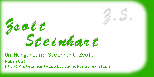 zsolt steinhart business card
